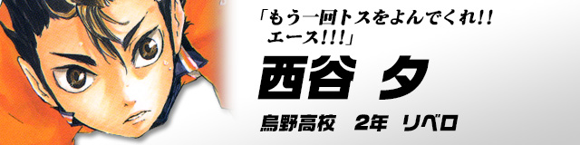 ハイキュー Com キャラ紹介 烏野高校バレーボール部